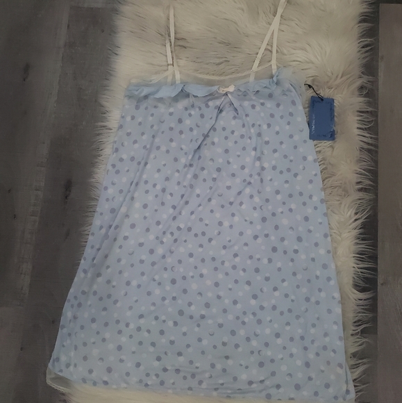 Simply vera vera wang polka dot ruffle lace trim chemise - Picture 11 of 12